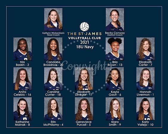 STJames-Girls18U Navy Team